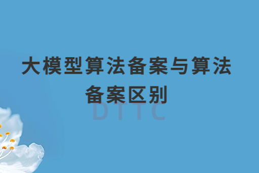 大模型算法備案與算法備案區別是什么
